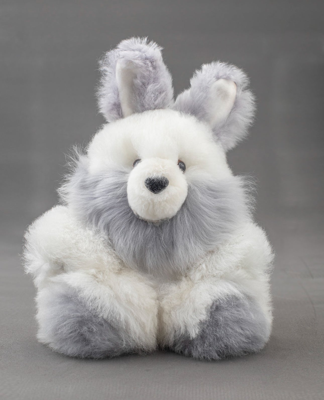 Alpaca Fur Stuffed Animal - Light blue