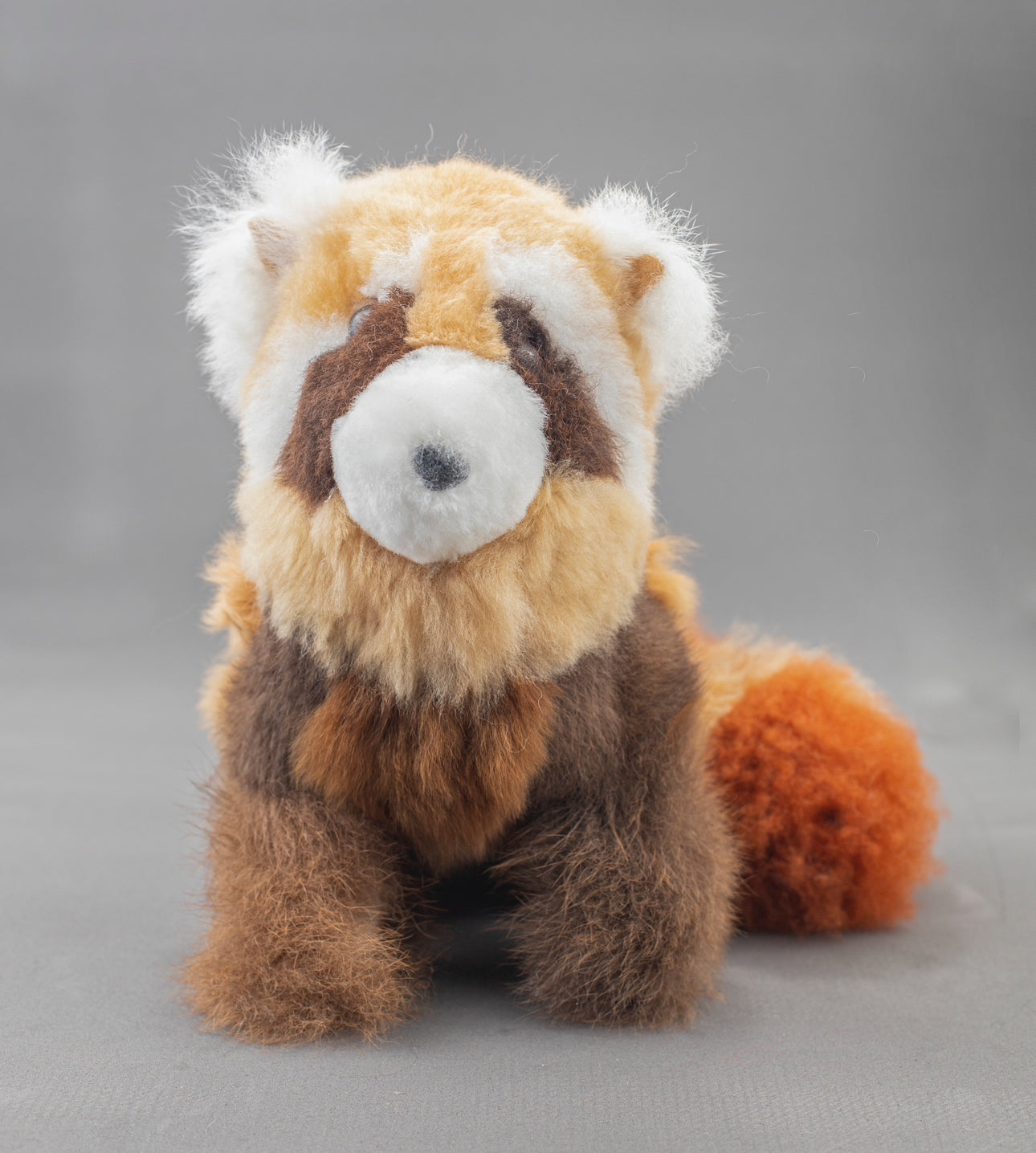 Alpaca Fur Stuffed Animal - Raccoon