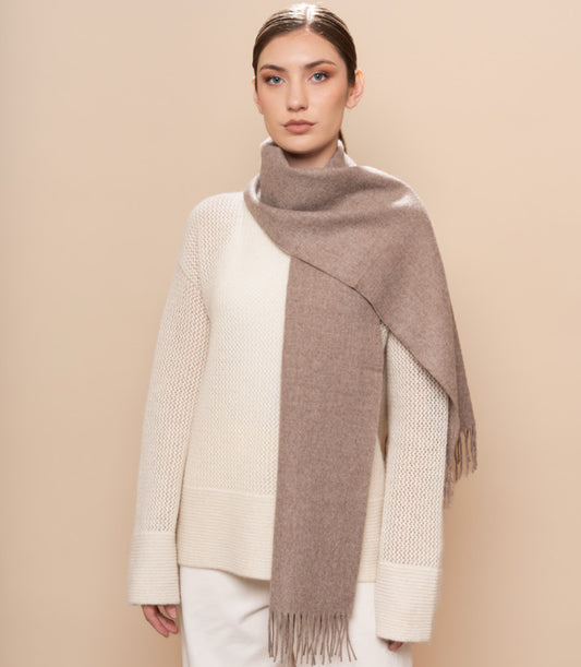 UNDYED CLASSIC SCARF - Cinnamon