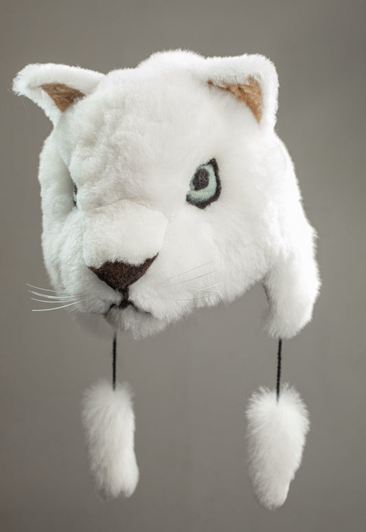 Alpaca Fur Animal Hat - Cat