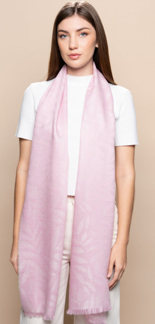 Leaf Jacquard Scarf