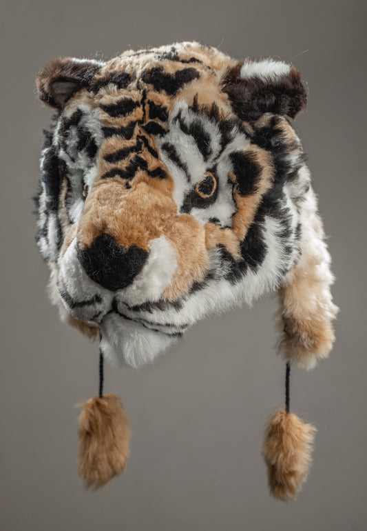 Alpaca Fur Animal Hat - Tiger
