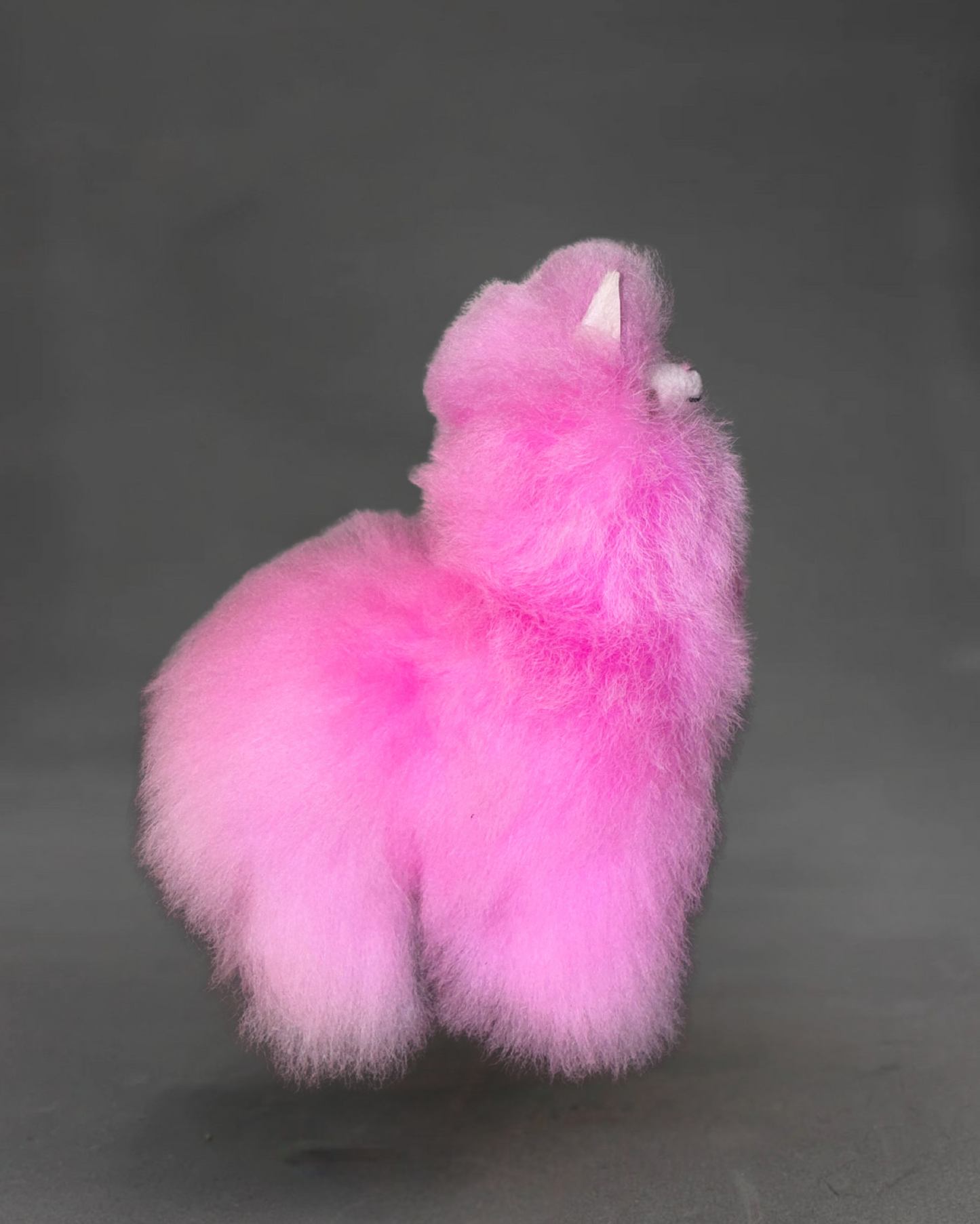 Alpaca Fur Stuffed Animal - Pink